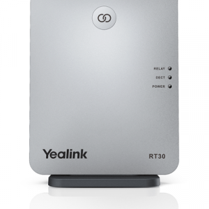 Routeur VoIP compact et élégant avec indicateurs lumineux pour détection, alimentation et relais.